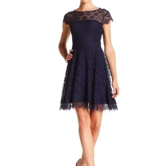 Kensie | Dresses | Kensie Navy Lace Dress Size 8 | Poshmark